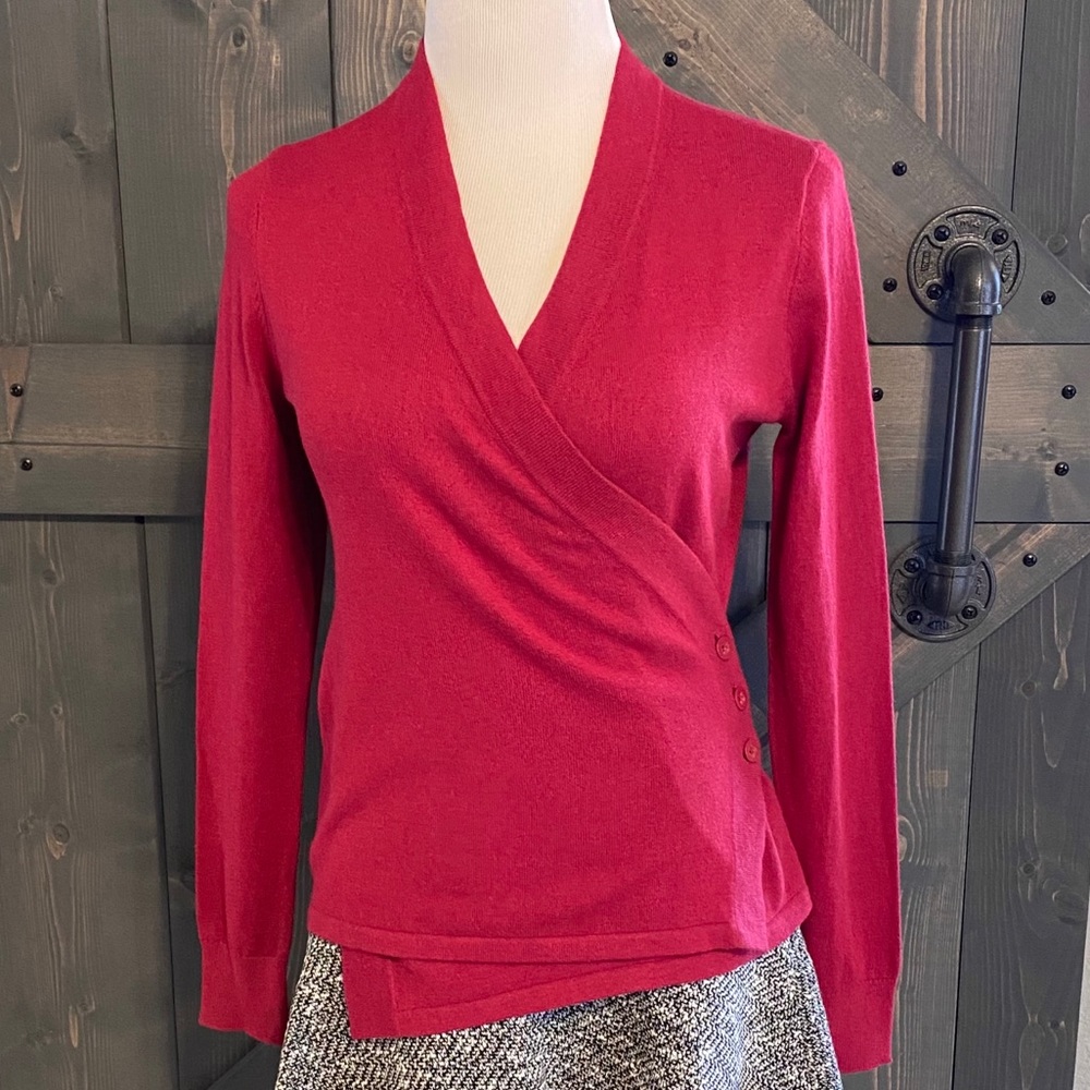 CAbi Rich Red Ballet Sweater - NWOT